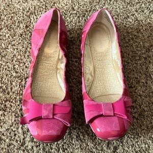 Rockport pink flats, size 8